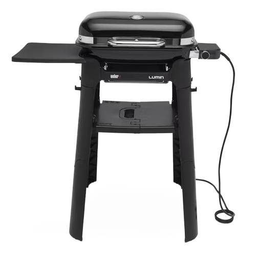 BARBACOA ELEC WEBER LUMIN 1000 COMPACT BLACK C/STA