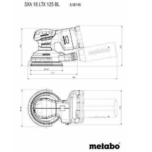 SET METABO SXA 18LTX 125BL C/ACCESORIOS 691200000