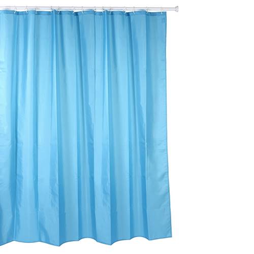 CORTINA TATAY BAÑO 180X200 AZUL