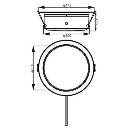 DOWNLIGHT PHILIPS DIAMOND 125 40K 929003324331