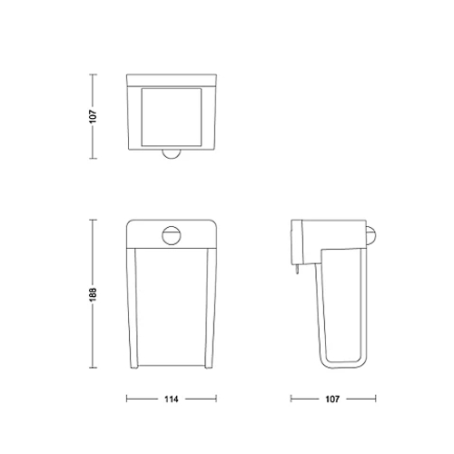 APLIQUE PHILIPS SHROUD SR WA 2,3W 27K BL FR IR