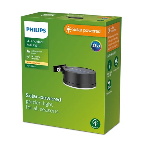 APLIQUE PHILIPS VYNCE SR WA RD 1,5W 27K BL