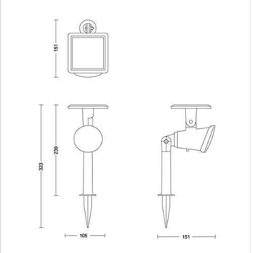 FOCO SOLAR PHILIPS JIVIX SR SP 1,4W 27K BL 06