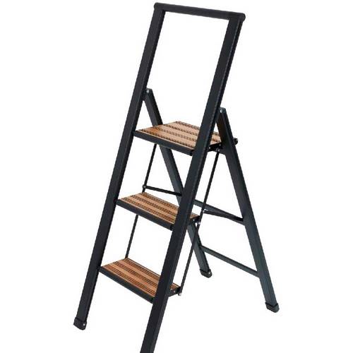 ESCALERA WENKO 50483 3-PELD ALUM NEGRA