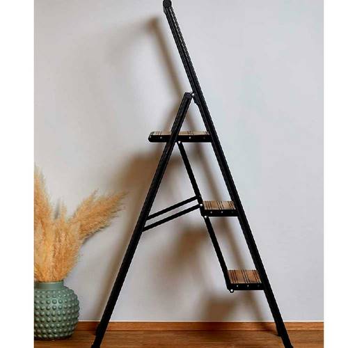 ESCALERA WENKO 50483 3-PELD ALUM NEGRA