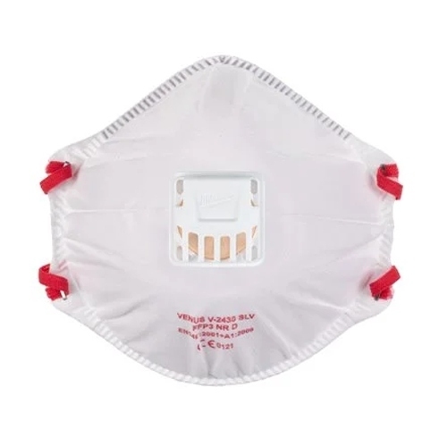 MASCARILLA MILWAUKEE FFP3 CON VALVULA 10UDS