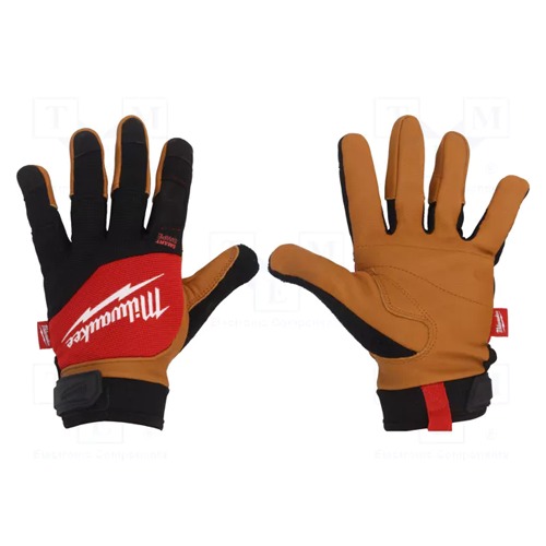 GUANTES MILWAUKEE PIEL HIBRIDO L/10 4932471914