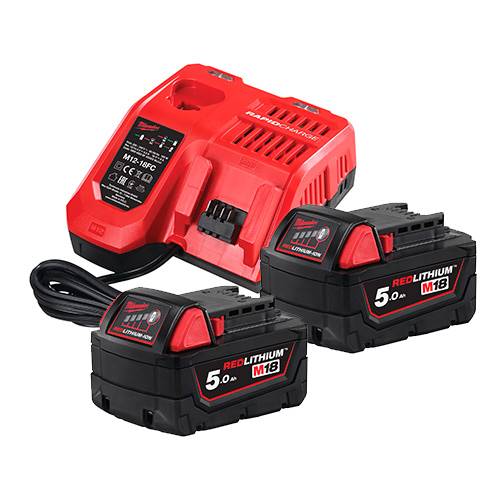 PACK MILWAUKEE M18NRG-502C BATERIAS+CARGADOR