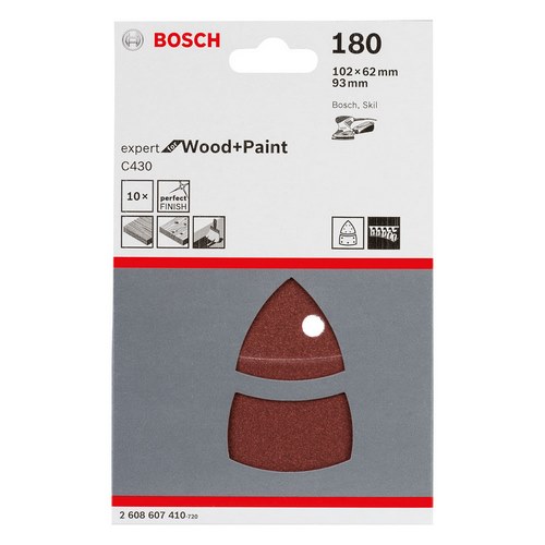 LIJA BOSCH GR180 102X62 2608607410