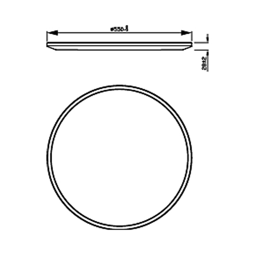 PLAFON PHILIPS SUPERSLIM CL550 SS RD 36W 27K B WV