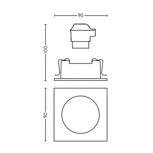 FOCO PHILIPS HUE MILLISKIN S 1X5W ALUMINIUM