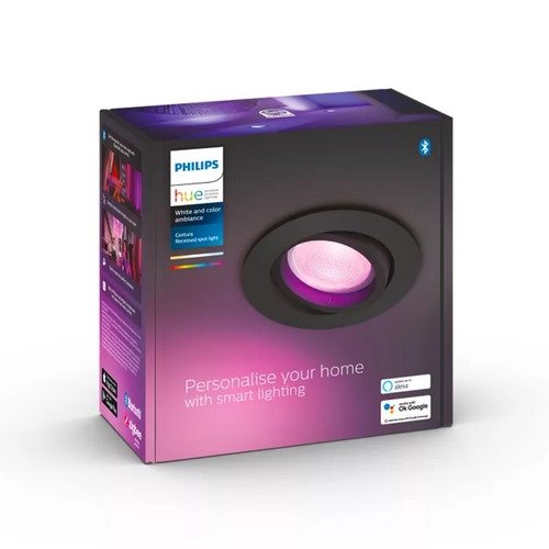 FOCO PHILIPS HUE CENTURA 1X5,7W NEGRO