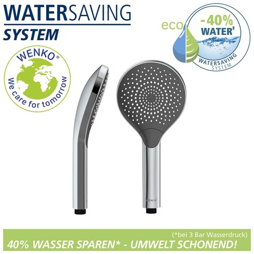 MANGO DUCHA WENKO 24921 WATERSAVING 12CM CROMO