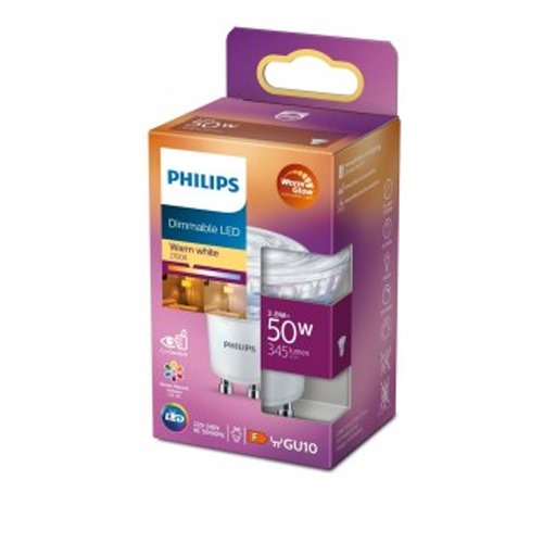 BOMBILLA LED PHILIPS 50W GU10 WW 36D ND