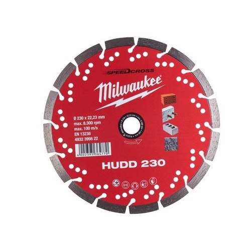 DISCO DIAMANTE MILWAUKEE 230MM SC MAT DUROS HUDD