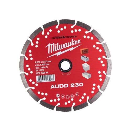 DISCO DIAMANTE MILWAUKEE 230MM SC MAT ABRAS AUDD