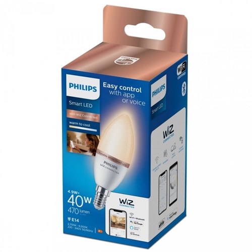 BOMBILLA PHILIPS SMART LED WFB 40W C37 E14 927-65