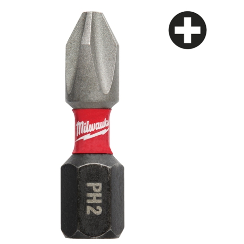 PUNTA MILWAUKEE SCHOCKWAVE PH2X25MM 2U 4932430852