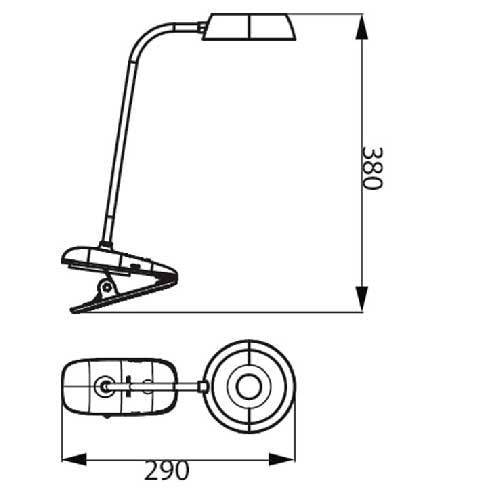 LAMPARA MESA PHILIPS DSK201 PT 3W 40K W USB 02