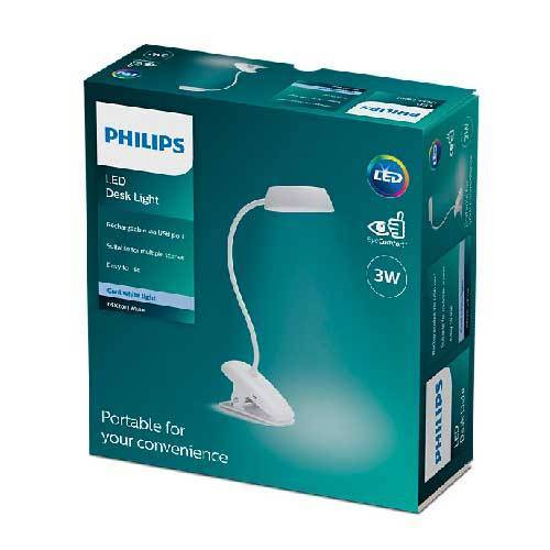 LAMPARA MESA PHILIPS DSK201 PT 3W 40K W USB 02