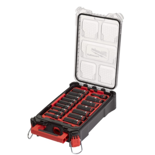 ESTUCHE MILWAUKEE VASOS SHOCKWAVE 1/4" 20UDS