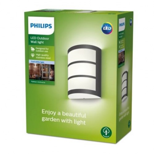 APLIQUE PHILIPS PYTHON IR 1X6W 40K HV ANTRACIT