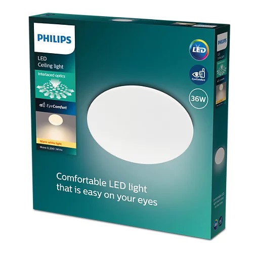 PLAFON PHILIPS MOIRE CL200 RD 36W 27K BLANC