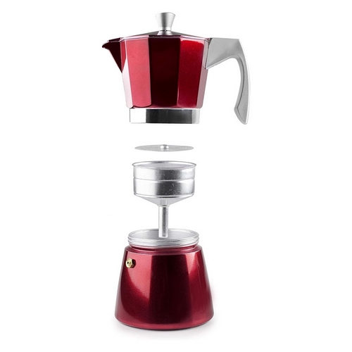 CAFETERA IBILI EVVA RED 2-TAZA 623202