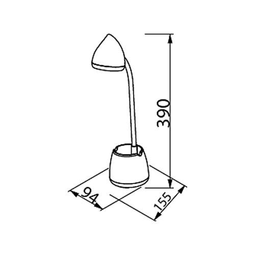 SOBREMESA PHILIPS HAT DSK213 PT 4,5W 40K BLANC