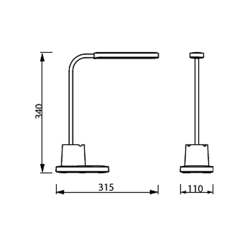 SOBREMESA PHILIPS BUCKET DSK214 PT 7W 40K BLANC