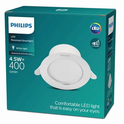 DOWNLIGHT PHILIPS DIAMOND CUT G2 DL264 4,5W 40K BL