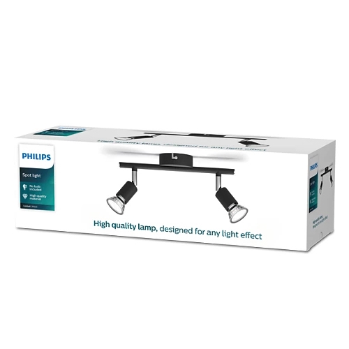 FOCO PHILIPS LIMBALI BAR/TUBE 2X50W NEGRO