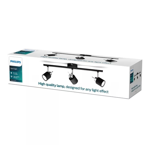 FOCO PHILIPS MERANTI BAR/TUBE 3X35W NEGRO
