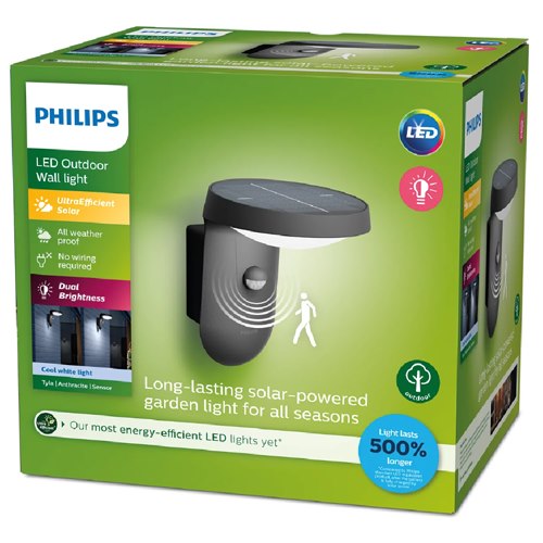 APLIQUE SOLAR PHILIPS TYLA AN 1X1,2W 40K SR