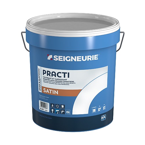 PINTURA SEIGNEURIE PRACTI INT SATINADO 5L BLANCO