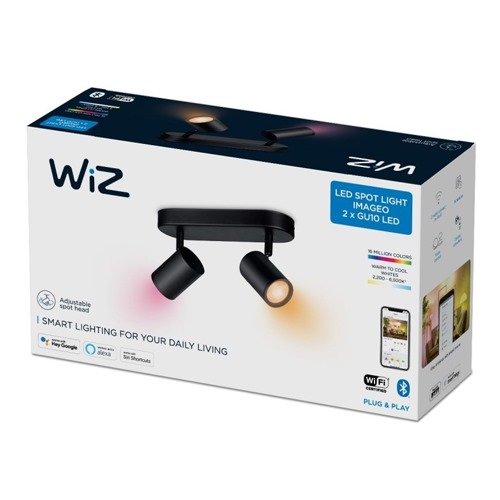 FOCO PHILIPS WIZ IMAGEO 2X5W NEGRO 22-65K