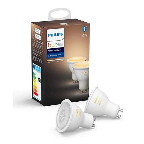 BOMBILLA PHILIPS HUEWA GU10 5W SET/2 929001953303