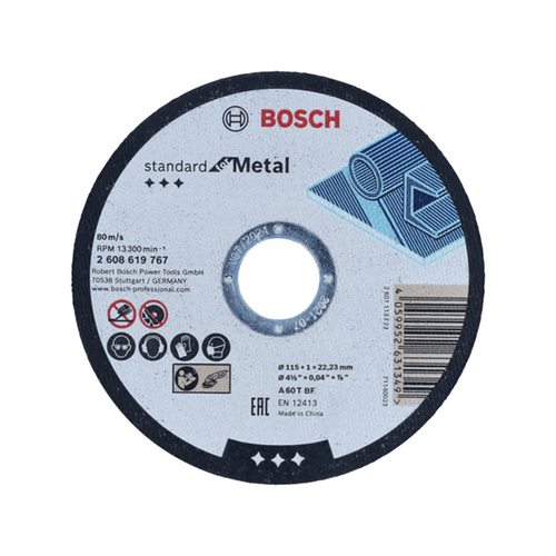 DISCO CORTE BOSCH STANDARD METAL 115MM 2608619767