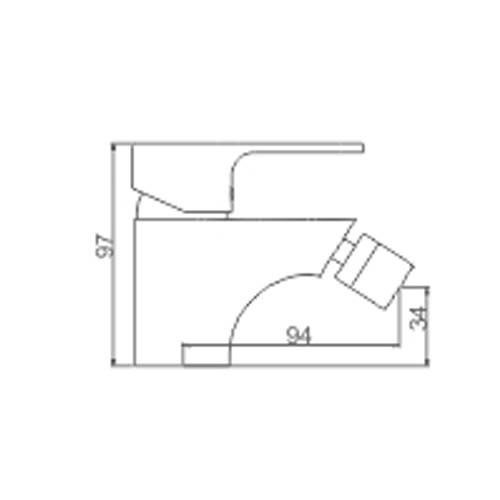 MONOMANDO BIDE IBERGRIF SQUARE M15022