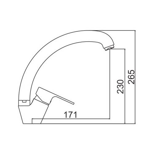 MONOMANDO FREG IBERGRIF SQUARE VERT M14822