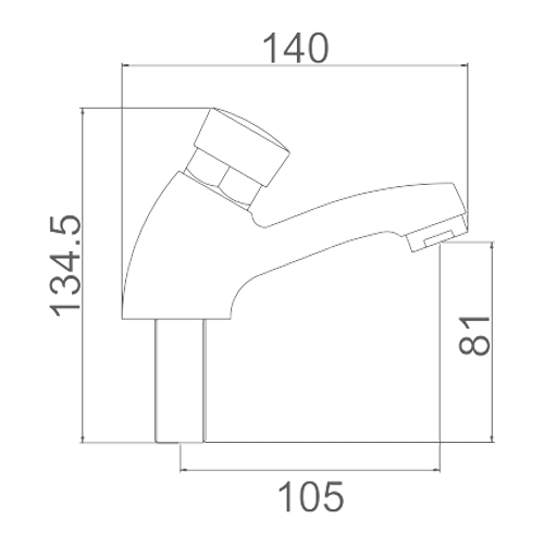 GRIFO LAVABO TEMPORIZADO IBERGRIF CROM M21901