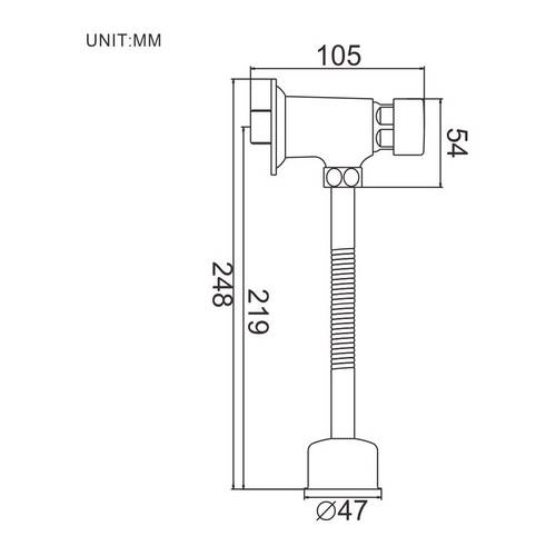 GRIFO URINA TEMP IBERGRIF CROM M21903