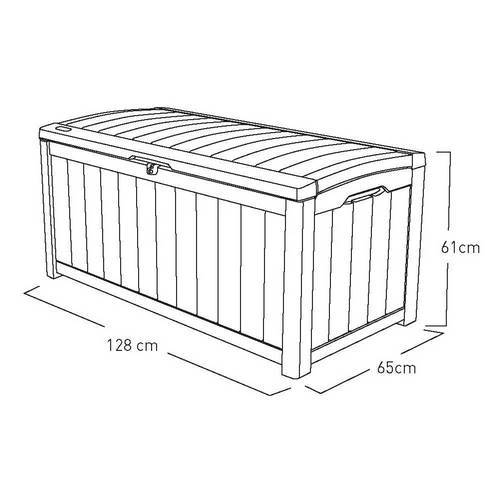 ARCON CURVER GLENWOOD 128X65X61 265L 208987