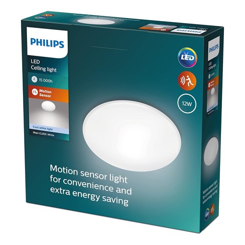 PLAFON PHILIPS SHAN CL253 12W 40K BLANC