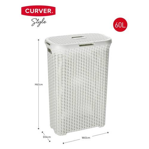 PONGOTODO CURVER HAMPER NATUR 60L BLANCO 189207