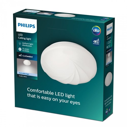 PLAFON PHILIPS SHORE CL202 EC RD 10W 40W BLANC