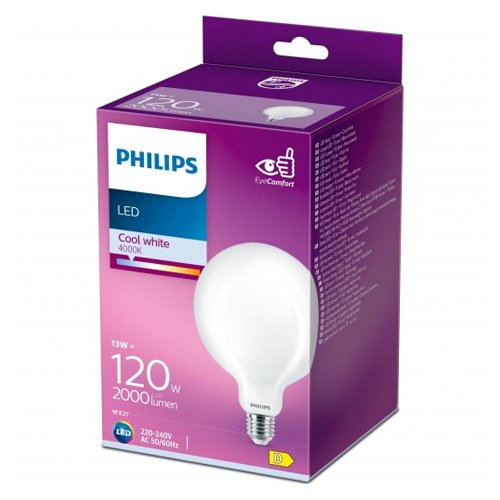 BOMBILLA LED PHILIPS GLOBO E27 120W CALID 764814