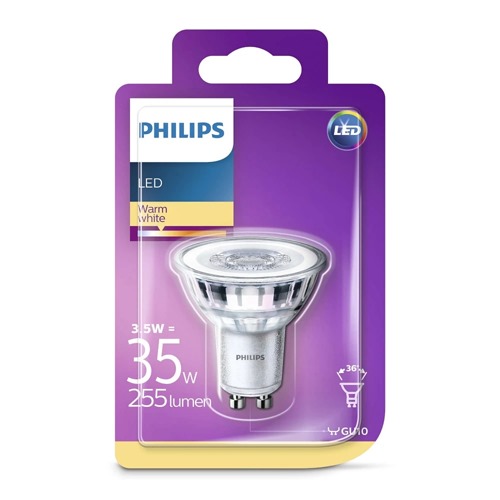 BOMBILLA LED PHILIPS SPOT GU10 35W BLANC FRIA