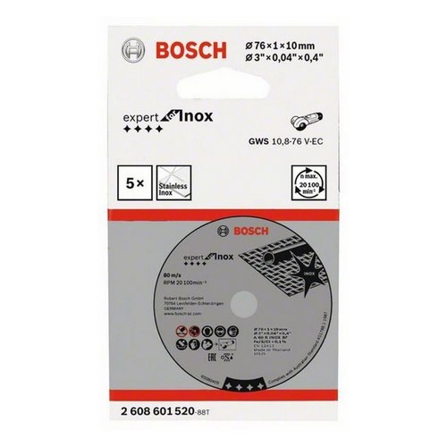 DISCO TRONZAR BOSCH IN 76X22,4X1MM 5PZS 2608601520