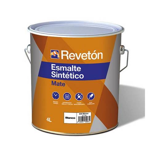 ESMALTE REVETON SINT MATE BLANCO 4L 7135